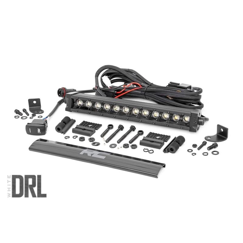 12 Inch Black Series LED Light Bar Single Row Cool