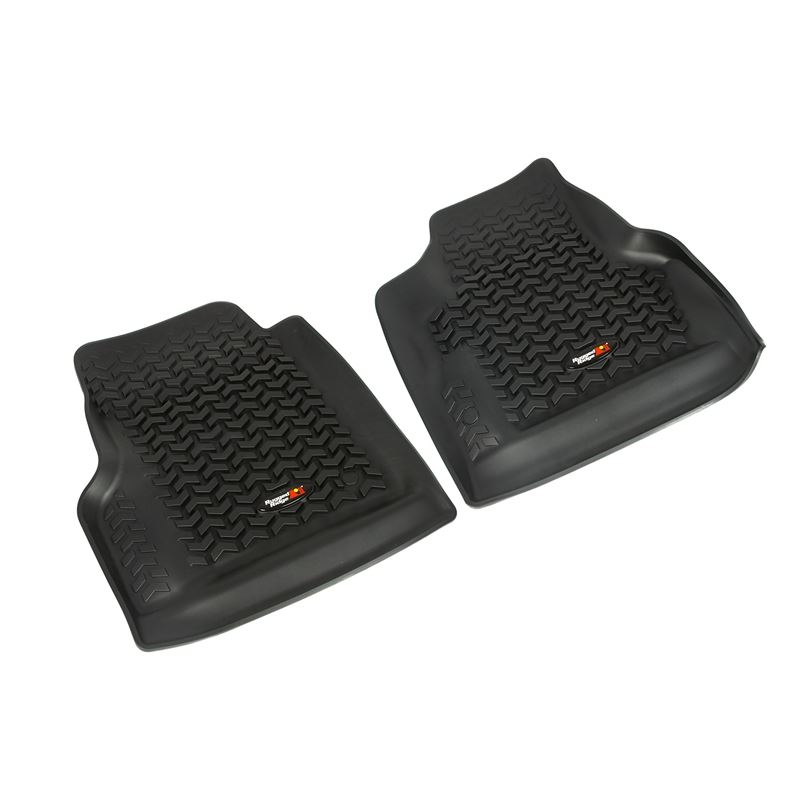 Floor Liners, Front, Pair, Black; 97-06 Jeep Wrang