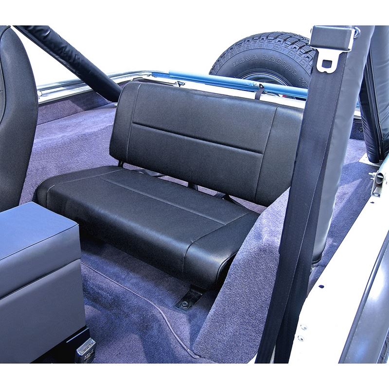 Standard Replacement Rear Seat, Black; 55-95 Jeep