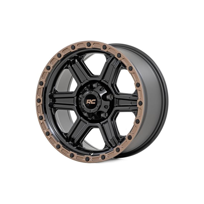 79 Series Wheel One-Piece Semi Gloss Black w/Bronz