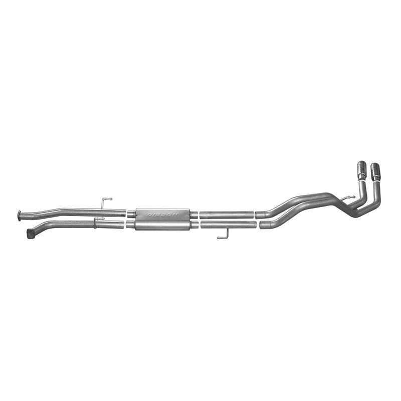 Cat Back Dual Sport Exhaust System, Stainless 6710