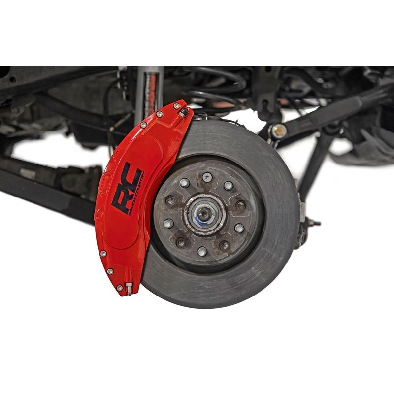 Caliper Covers - Front and Rear - Red - Jeep Gladi