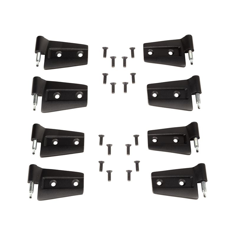 Door Hinge Kit, 8 Piece; 07-18 Jeep Wrangler Unlim