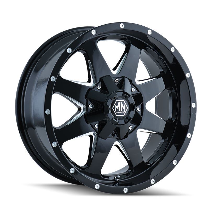 TANK (8040) BLACK/MILLED SPOKES 20 X9 6-135/6-139.