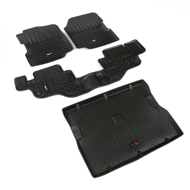 Floor Liners, Kit, Black; 76-95 Jeep CJ/Wrangler Y