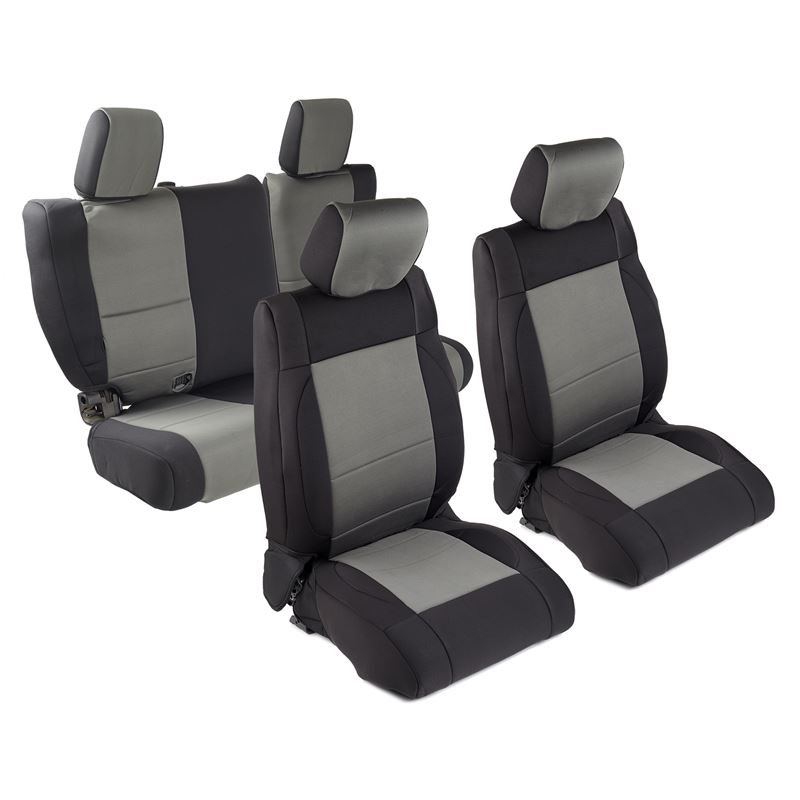 Neoprene Seat Cover Set Front/Rear - Charcoal (471