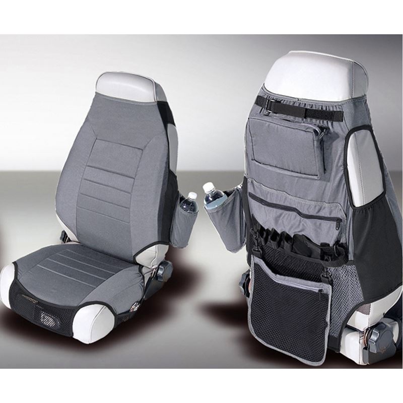 Fabric Seat Protectors, Gray; 76-06 Jeep CJ/Wrangl