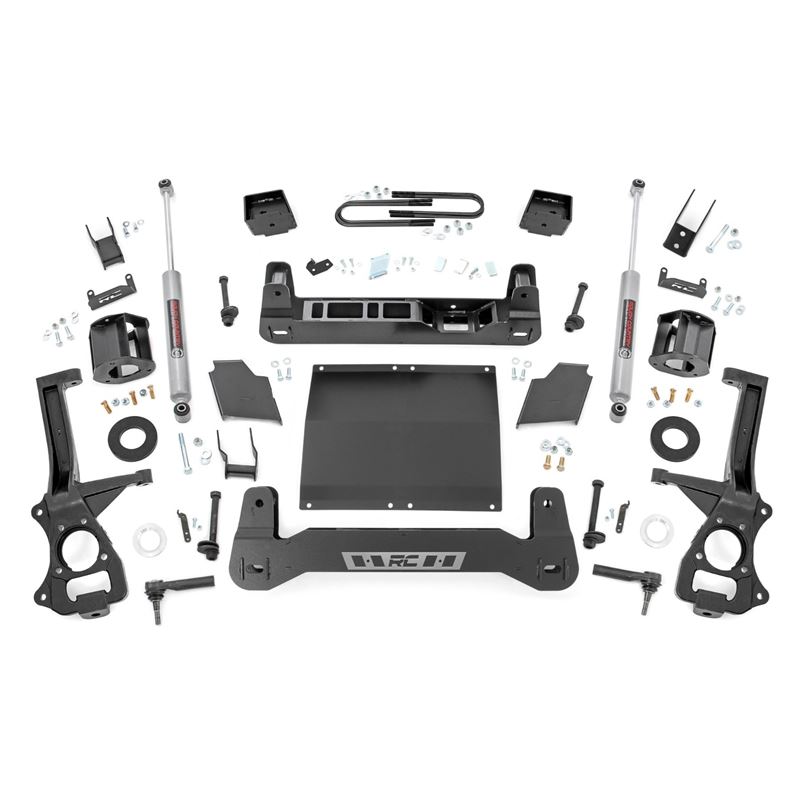 6 Inch Lift Kit Mono Leaf Rear Diesel GMC Sierra 1