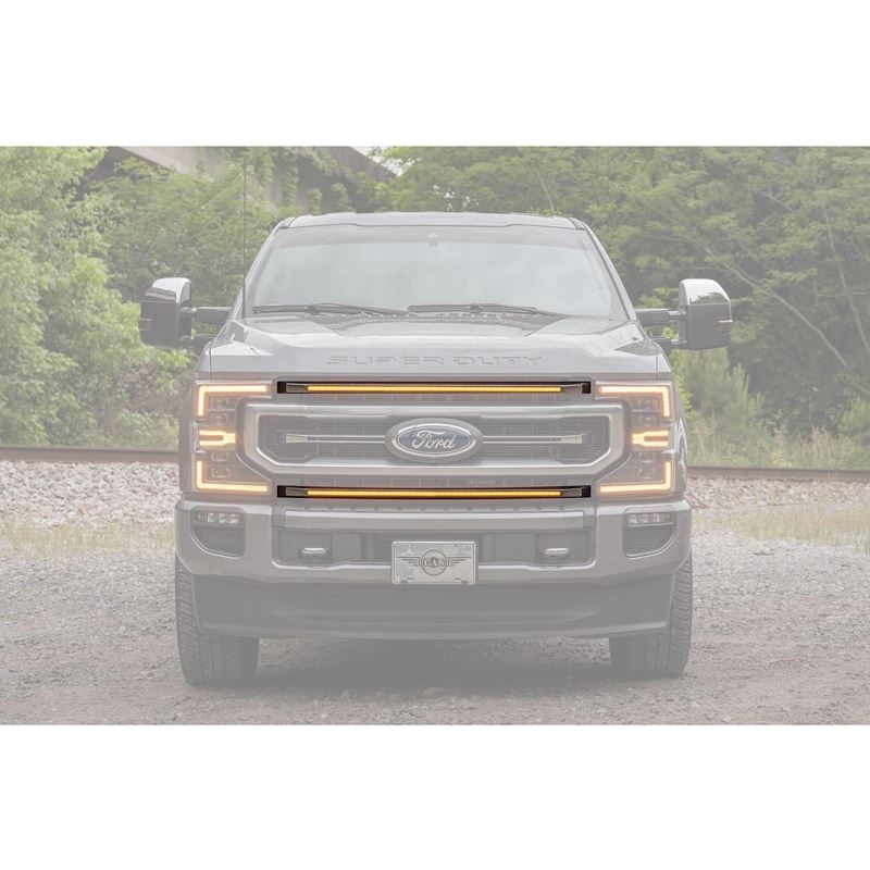 XBG LED DRL Grille Inserts: Ford Super Duty Platin