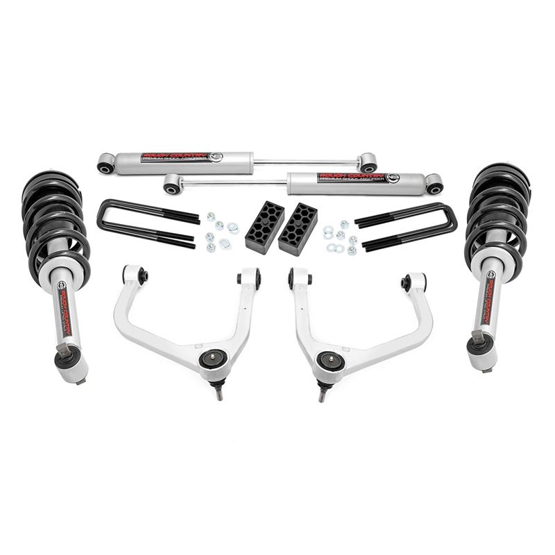 3.5 Inch Lift Kit N3 Struts Chevy Silverado 1500 2