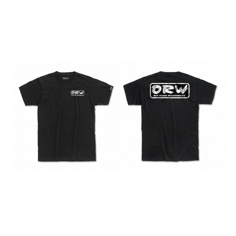 ORW Distressed Stamp Shirt Black W/White