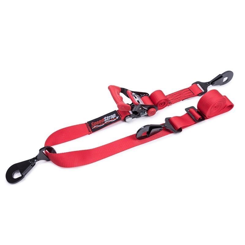 1.5 Inch 3-Point Ratchet Tie-Down Red