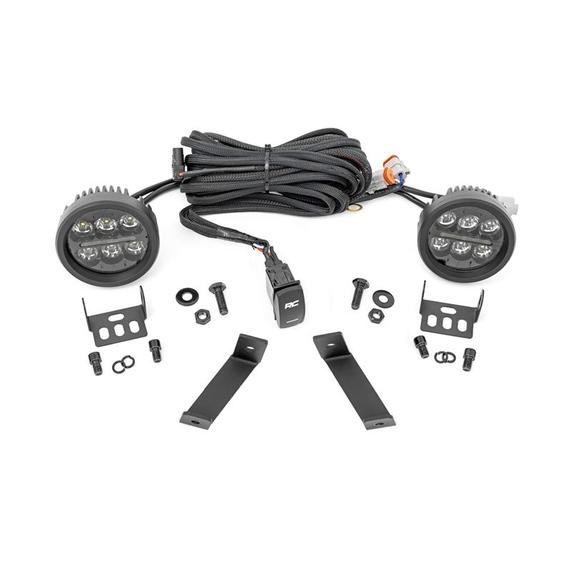 LED Light Kit Ditch Mount Black Series Round 3.5 I