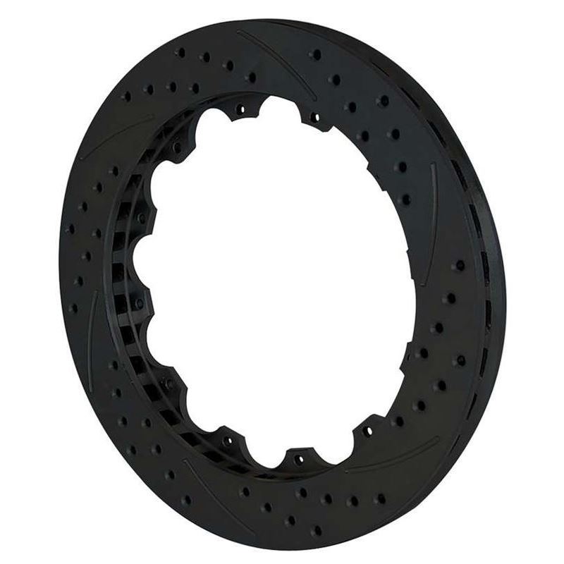 SRP 72 Drilled Iron Rotor, Black
