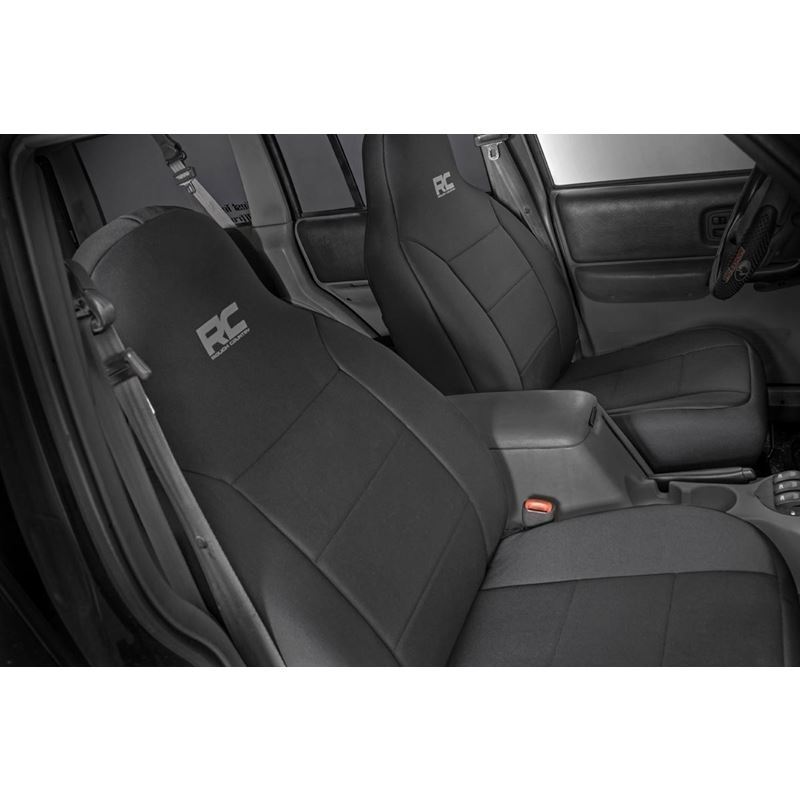 Jeep Neoprene Seat Cover Set Black 97-01 XJ w/Non-