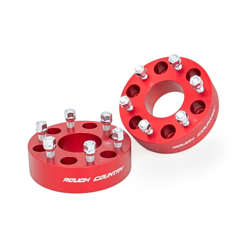 2 Inch Wheel Spacers 6x5.5 Red Chevy/GMC 1500 Truc