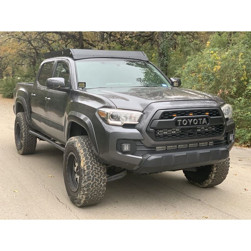 05-21 Tacoma Roof Rack 42 in White Dual Row Combo