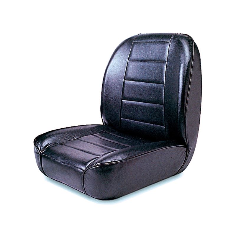 Low-Back Front Seat, No-Recline, Black; 55-86 Jeep