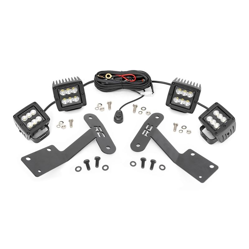 2-inch LED Lower Windshield Ditch Kit