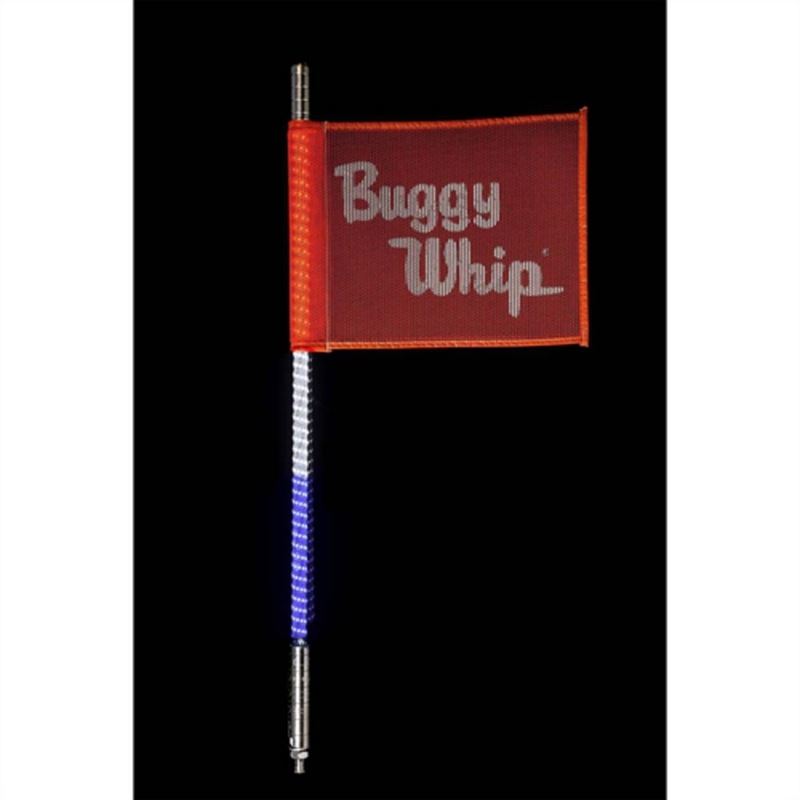 4ft LED Whip - Quick Release - Red White Blue