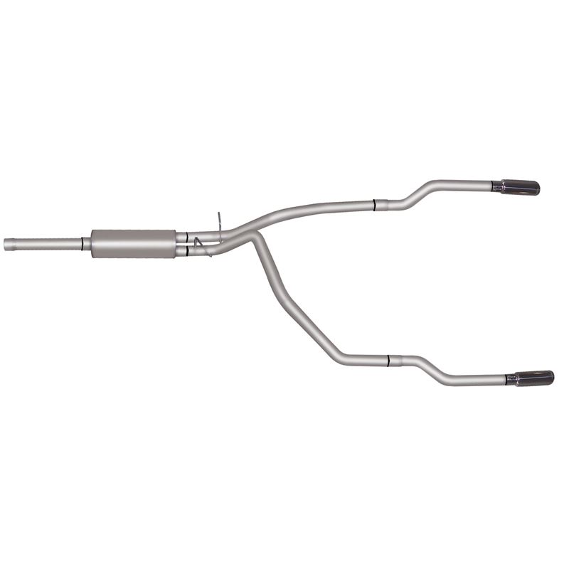 Cat Back Dual Split Exhaust System, Stainless 6650