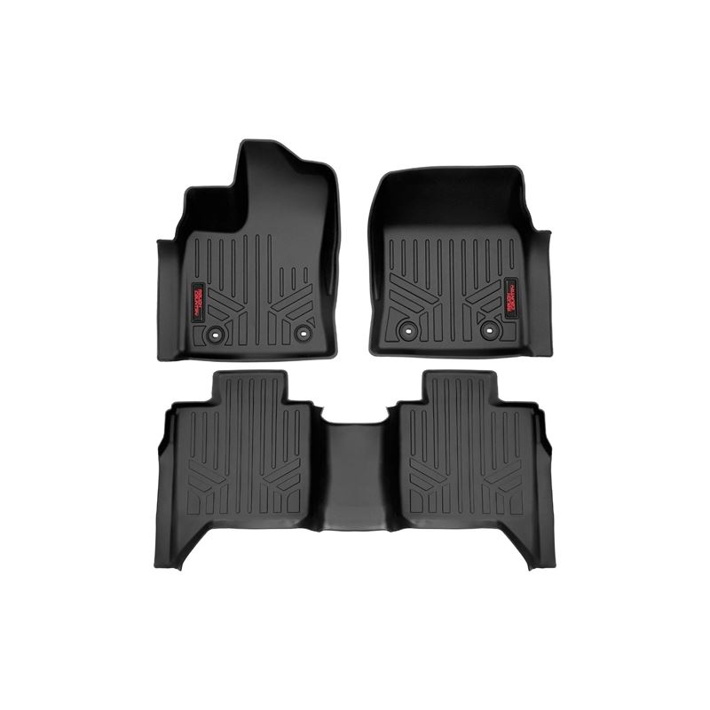 Floor Mats - FR and RR - CrewMax - Toyota Tundra 2