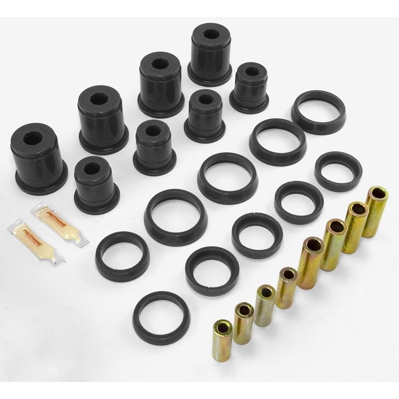 Control Arm Bushing Kit, Front, Black; 97-06 Jeep