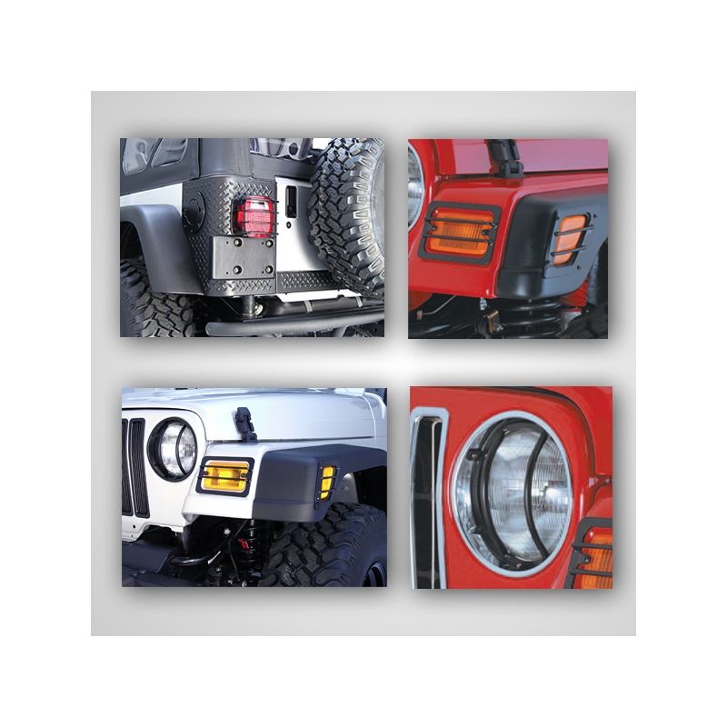 Euro Guard Light Kit; 97-06 Jeep Wrangler TJ