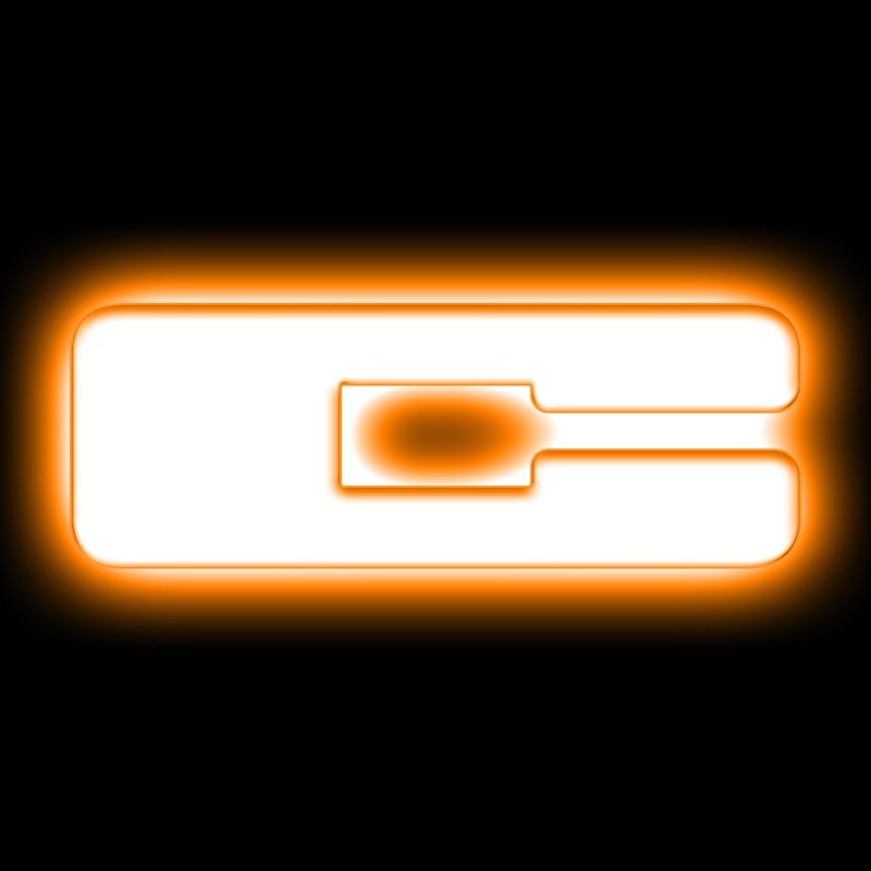 Universal Illuminated LED Letter Badges - Matte Wh