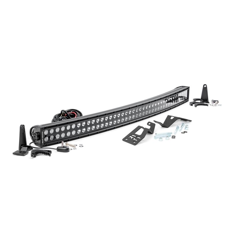 LED Light Front Mount 40" Black Dual Row Can-