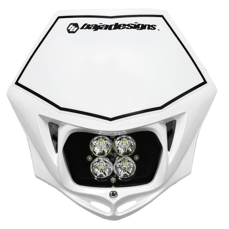 Motorcycle Headlight A/C LED Race Light White Squa