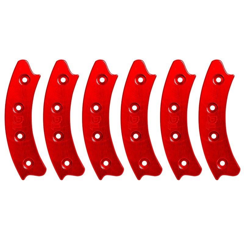 Beadlock Ring Segmented 17 Inch Red Set Of 6