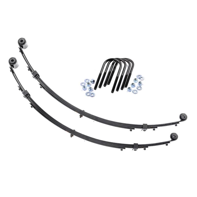 Front Leaf Springs 4 Inch Lift Pair 87-95 Jeep Wra
