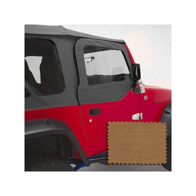 Upper Soft Door Kit, Spice; 97-06 Jeep Wrangler TJ
