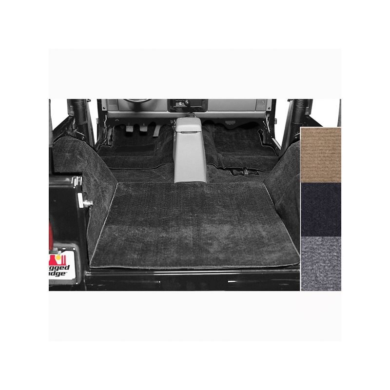 Deluxe Carpet Kit, Black; 76-95 Jeep CJ/Wrangler Y