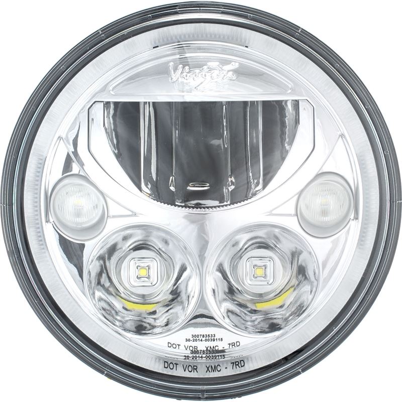 Single 7" Round Vx LED Headlight W/ Low-High-