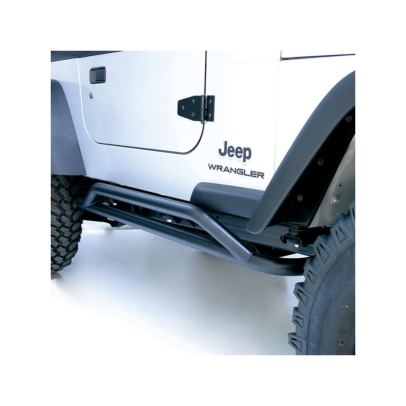 RRC Rocker Guards, Black; 87-06 Jeep Wrangler YJ/T