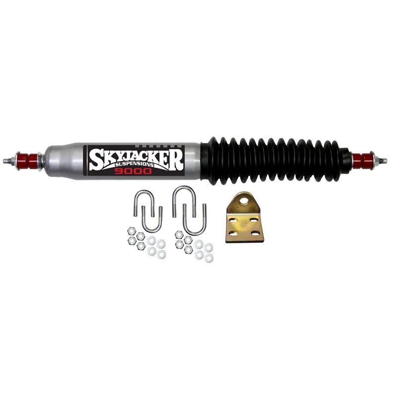 Steering Stabilizer Single Kit Silver w/Black Boot