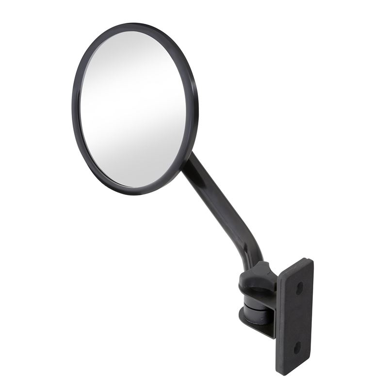 TJ/JK TRAIL MIRRORS BLACK 6IN ROUND PAIR (7618)