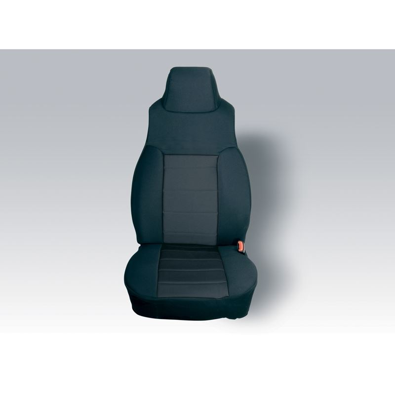 Neoprene Front Seat Covers, Black; 91-95 Jeep Wran