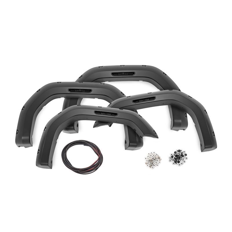 Pocket Fender Flares GBA Black GMC Sierra 2500 HD/