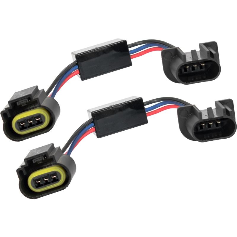 PAIR OF HIGH 4 ADAPTER WITH H13 PLUGS (KEEPS LOW B