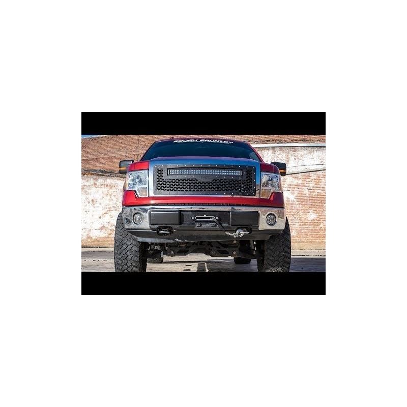 Ford Mesh Grille w/30 Inch Dual Row Black Series L