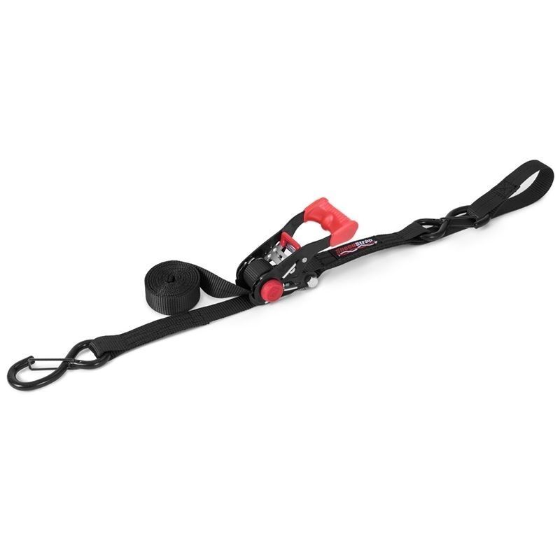 1 Inch x 6 Foot Ratchet Tie Down w/ Snap S Hooks a
