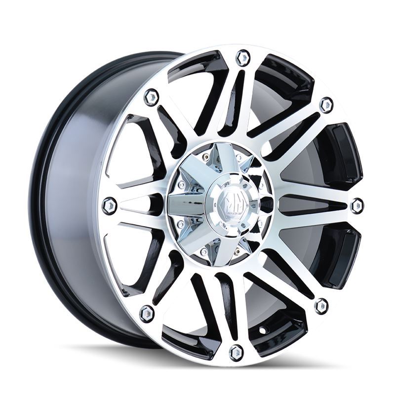 RIOT (8010) RIOT BLACK/MACHINED FACE 17X8 5-127 10