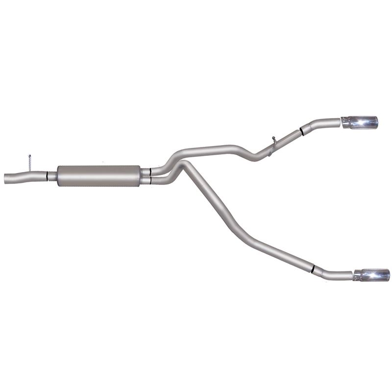 Cat Back Dual Split Exhaust System, Stainless 6913