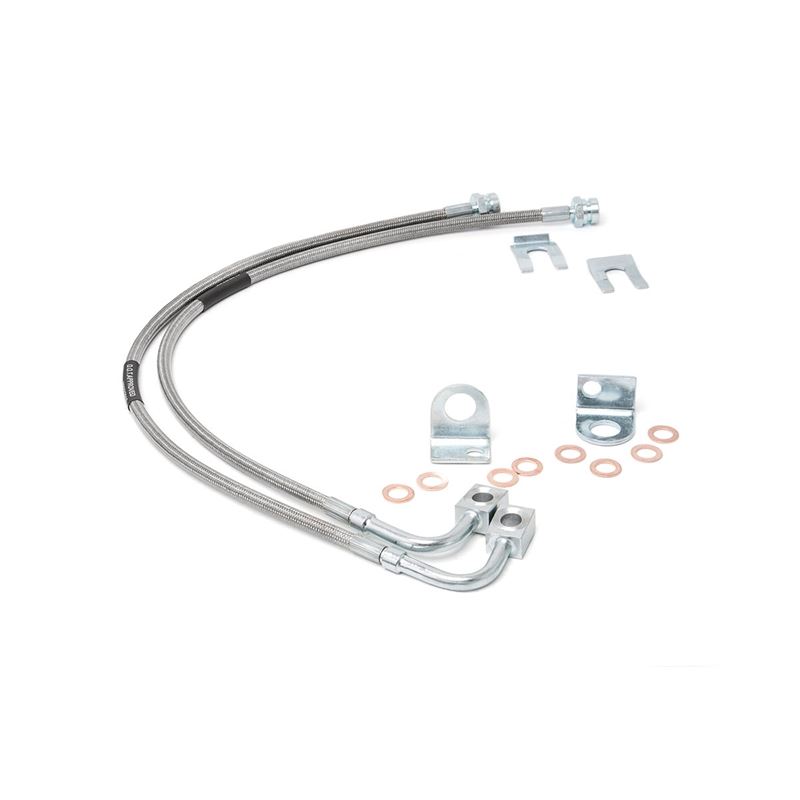Jeep Front Stainless Steel Brake Lines 4.0-6.0 Inc