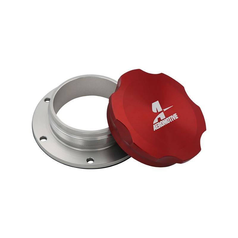 Fillcap, Screw-on, 3-inch, Flanged, 6-Bolt, Red (1
