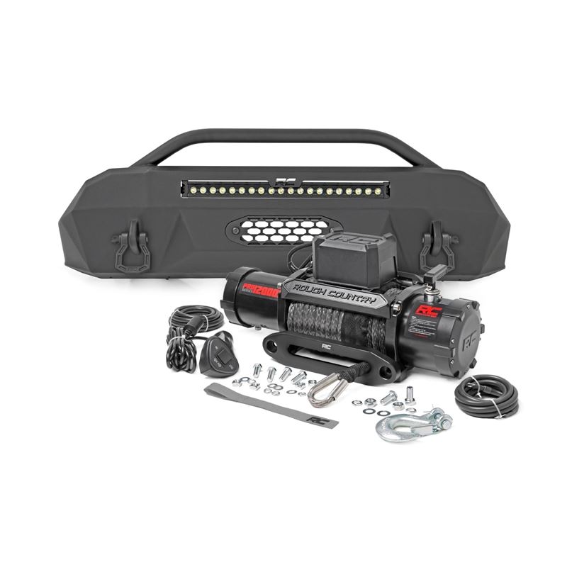 Front Bumper Hybrid with 12000-Lb Pro Series Winch