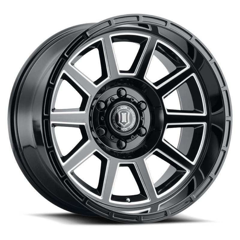 Recoil, Gloss Black w/Milled Windows, 20x10 / 5x5,